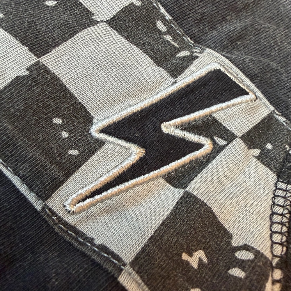 Designer From Denny’s!  Little Mish Black Checkered Kids Shirt-9mo - Picture 2 of 9